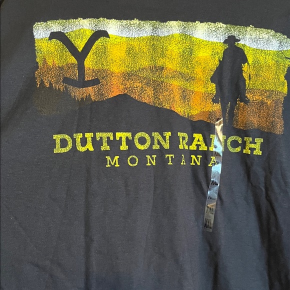 Yellowstone Dutton Ranch Montana men’s unisex Tshirt 2XL NWT Black - Picture 7 of 7